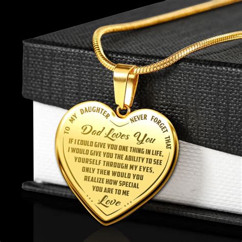 valentine's day gifts for daddy from daughter|necklaces from father to daughter.